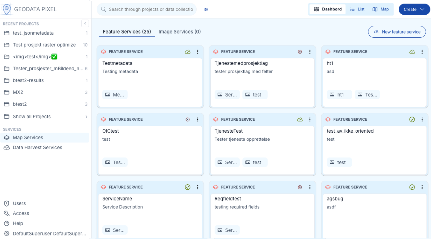 Feature services overview