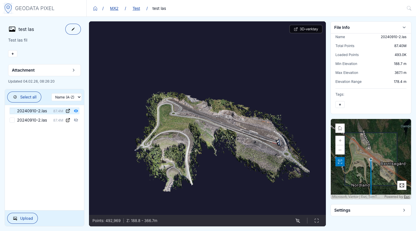 Point cloud viewer